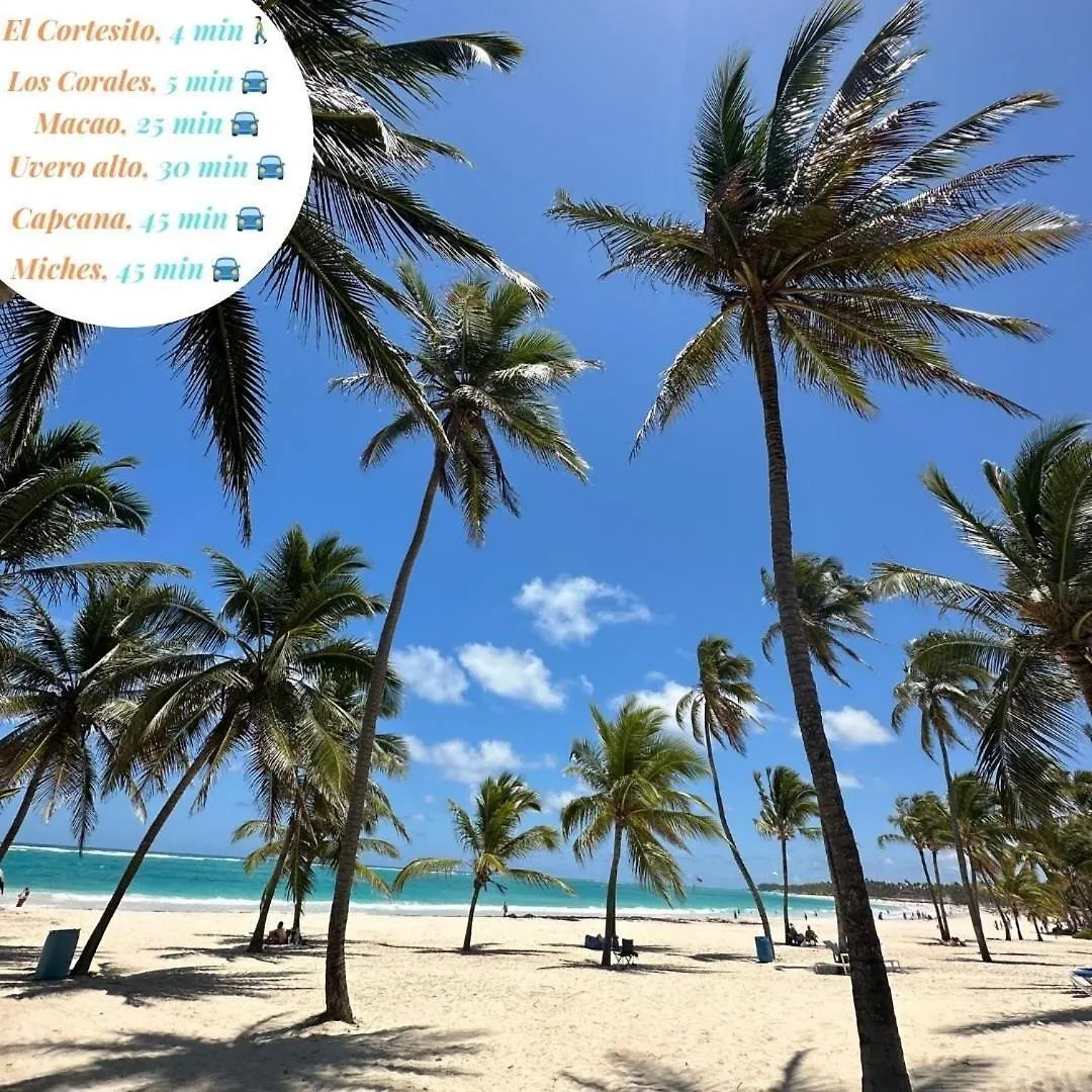 公寓 Cerca De La Playa Y Restaurantes Espacio Relajante 蓬塔卡纳